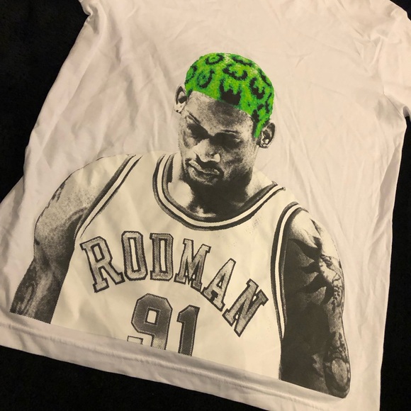 Dennis Rodman Chicago Bulls Graphic T-Shirt - Picture 2 of 4
